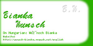 bianka wunsch business card